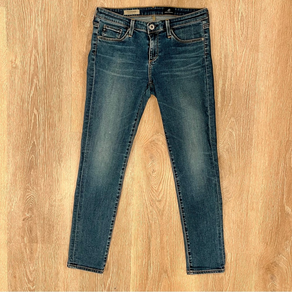 AG Adriano Goldschmied The Stevie Jeans- Slim Straight Ankle Med Wash -27R